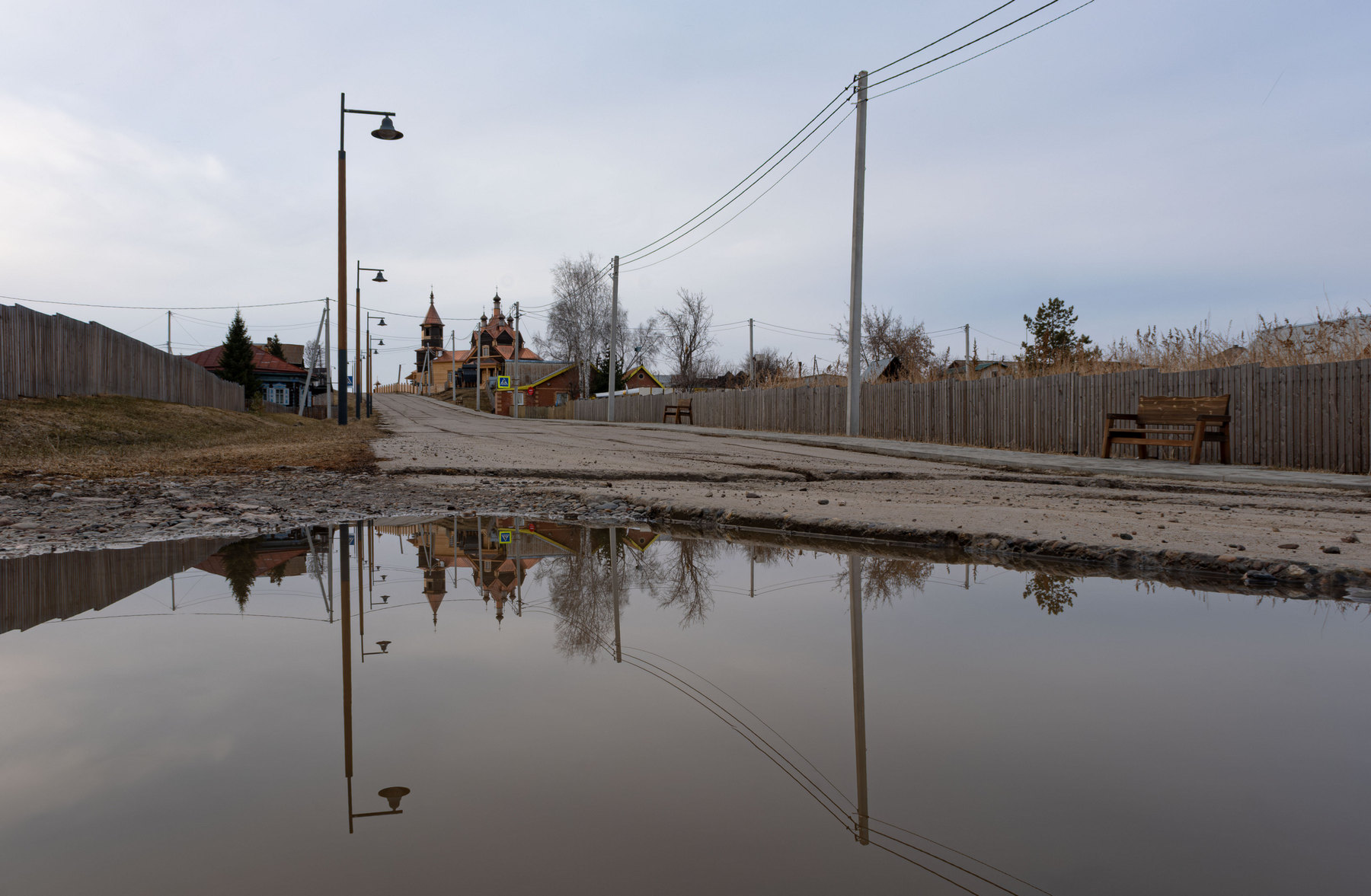 «По пути в церковь» раздел «Природный пейзаж». «Церковь Параскевы Пятницы, с. Барабаново, Красноярский край»