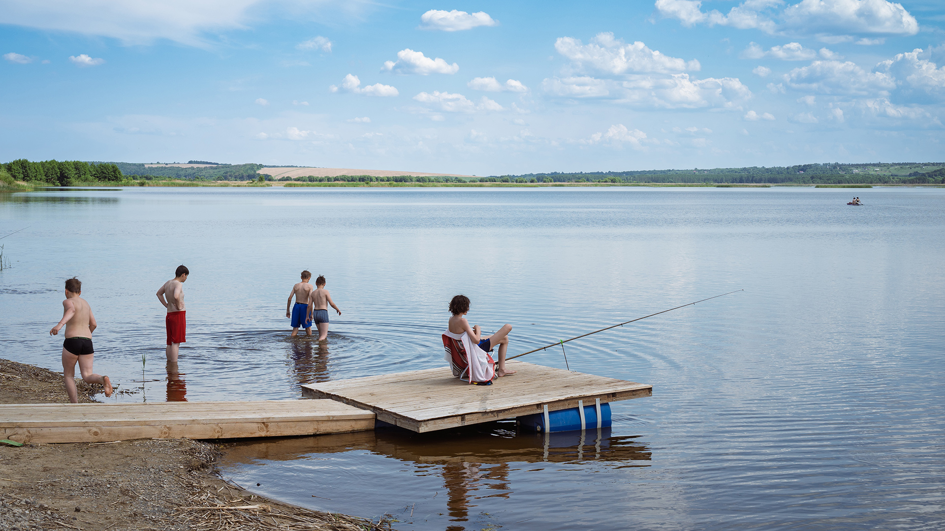 На озере. раздел Природный пейзаж, Жанр