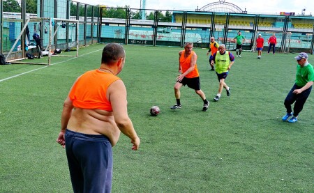 Футбольные страсти ветеранов.