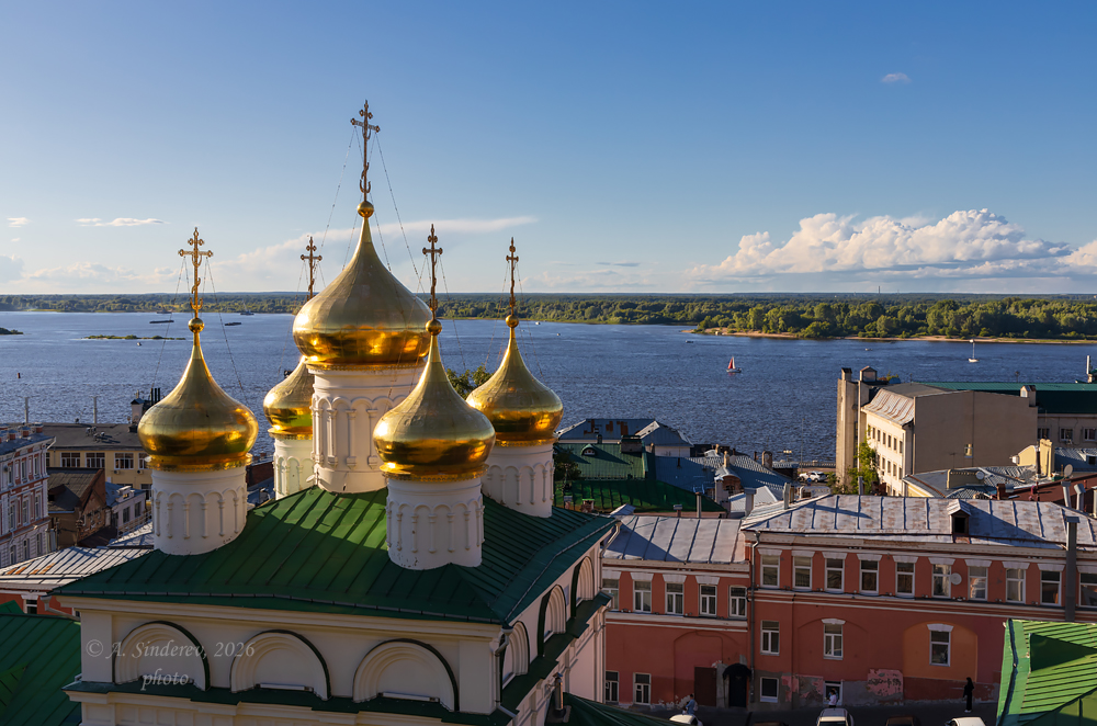 «Купола церкви Рождества Иоанна Предтечи в Нижнем Новгороде» раздел «Городской пейзаж, Архитектура. Памятники. Интерьер». «»