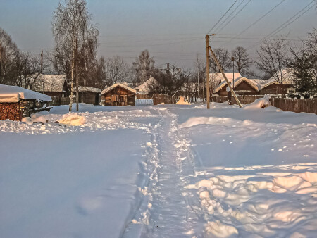Зимний вечер.