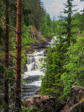 Водопад Кивач, Карелия