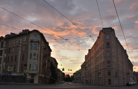 Утро в Петербурге
