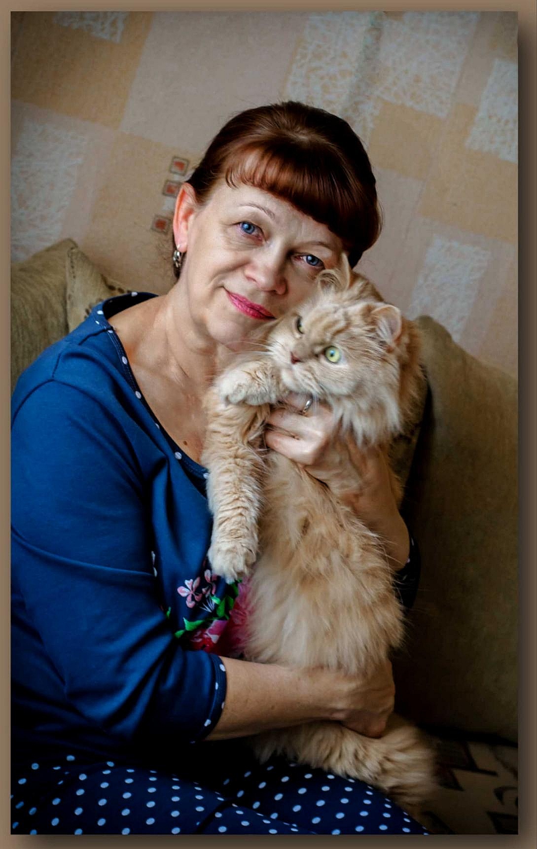 «Портрет женщины с котом.» раздел «Портрет». «»