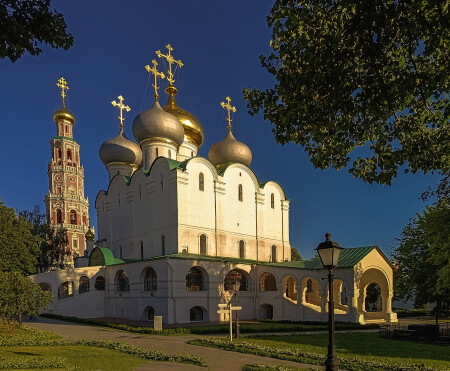 В лучах заката.