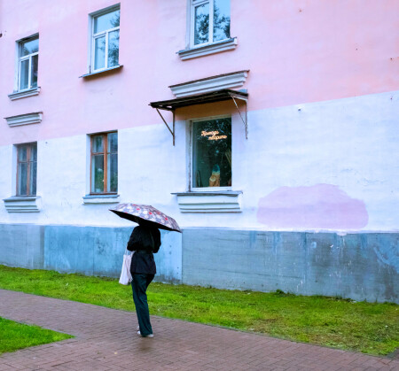 В городе дождь