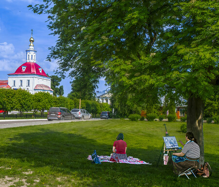 На пленэре