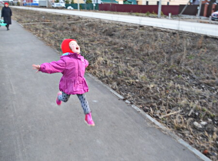 В полёте!