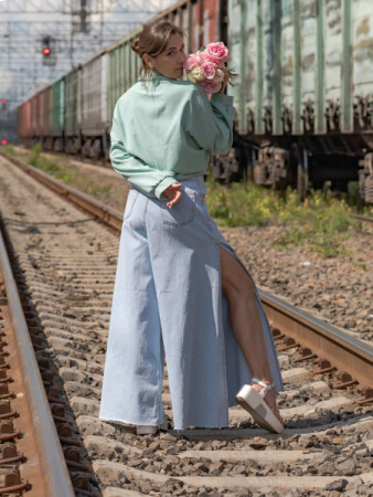 Анна и цветы