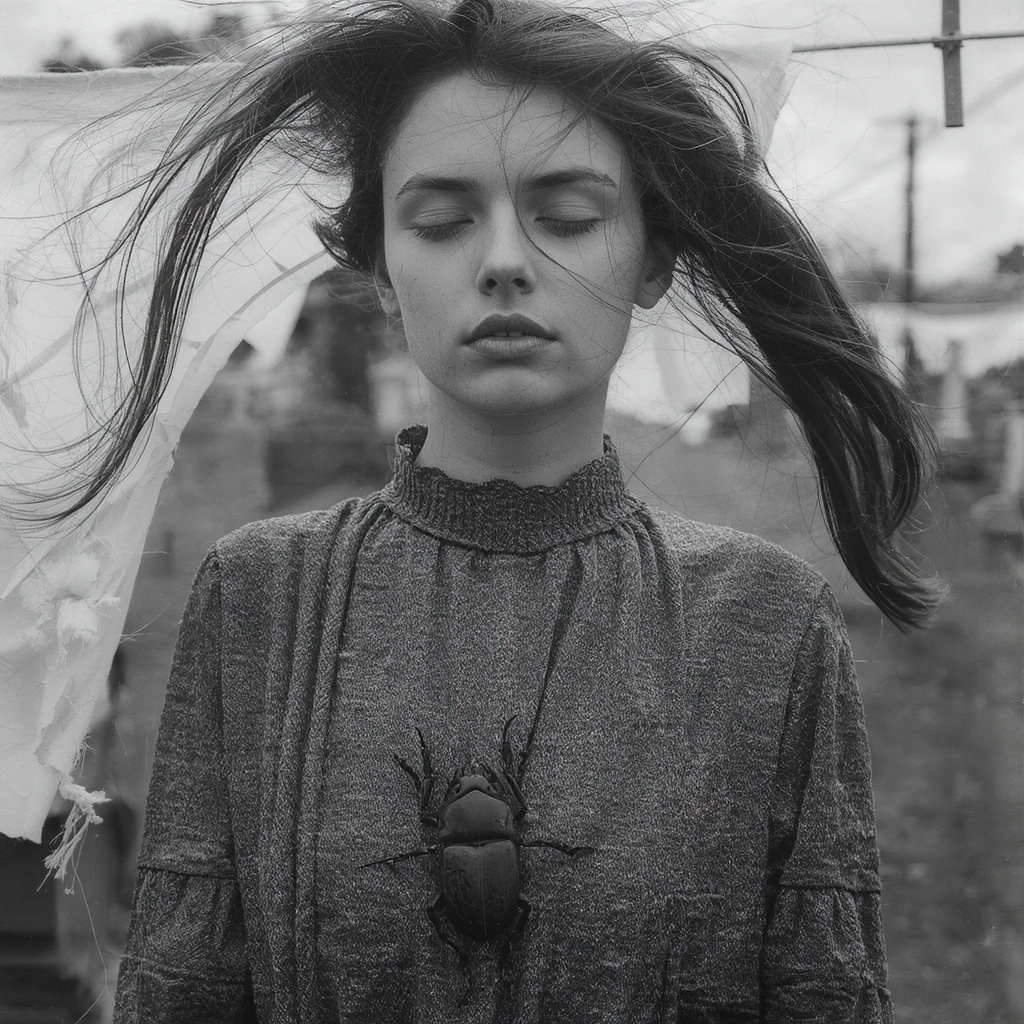 «. sasha's beetle» раздел «Нейросети, ИИ». «model: саша щербакова»