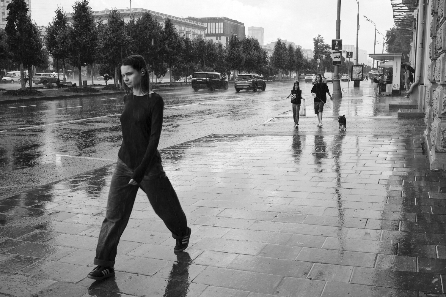 «В Москве дождь» раздел «Жанр, Городской пейзаж». «»