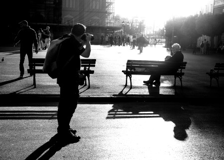 фотограф в действии