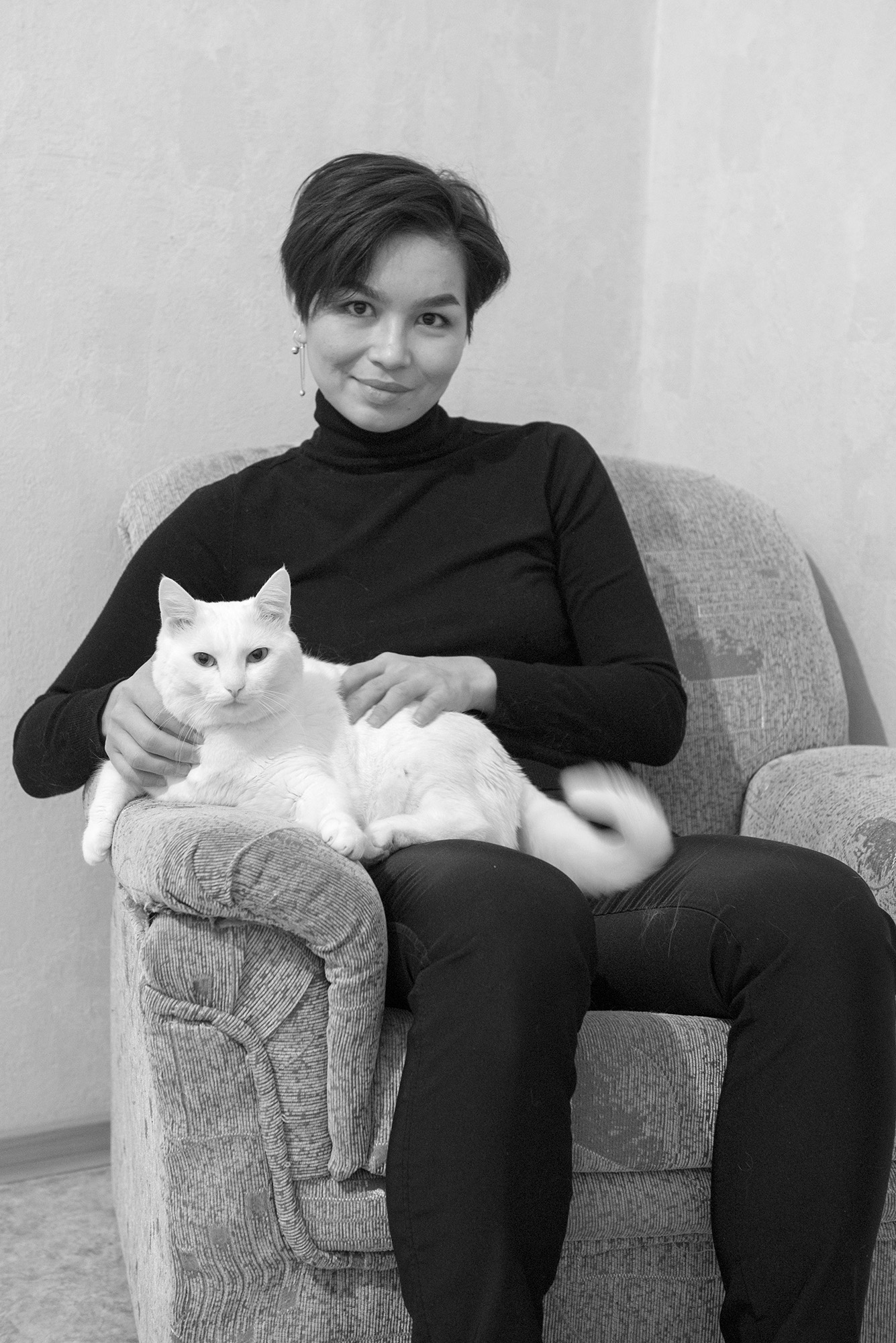 «Портрет с кошкой» раздел «Портрет». «»